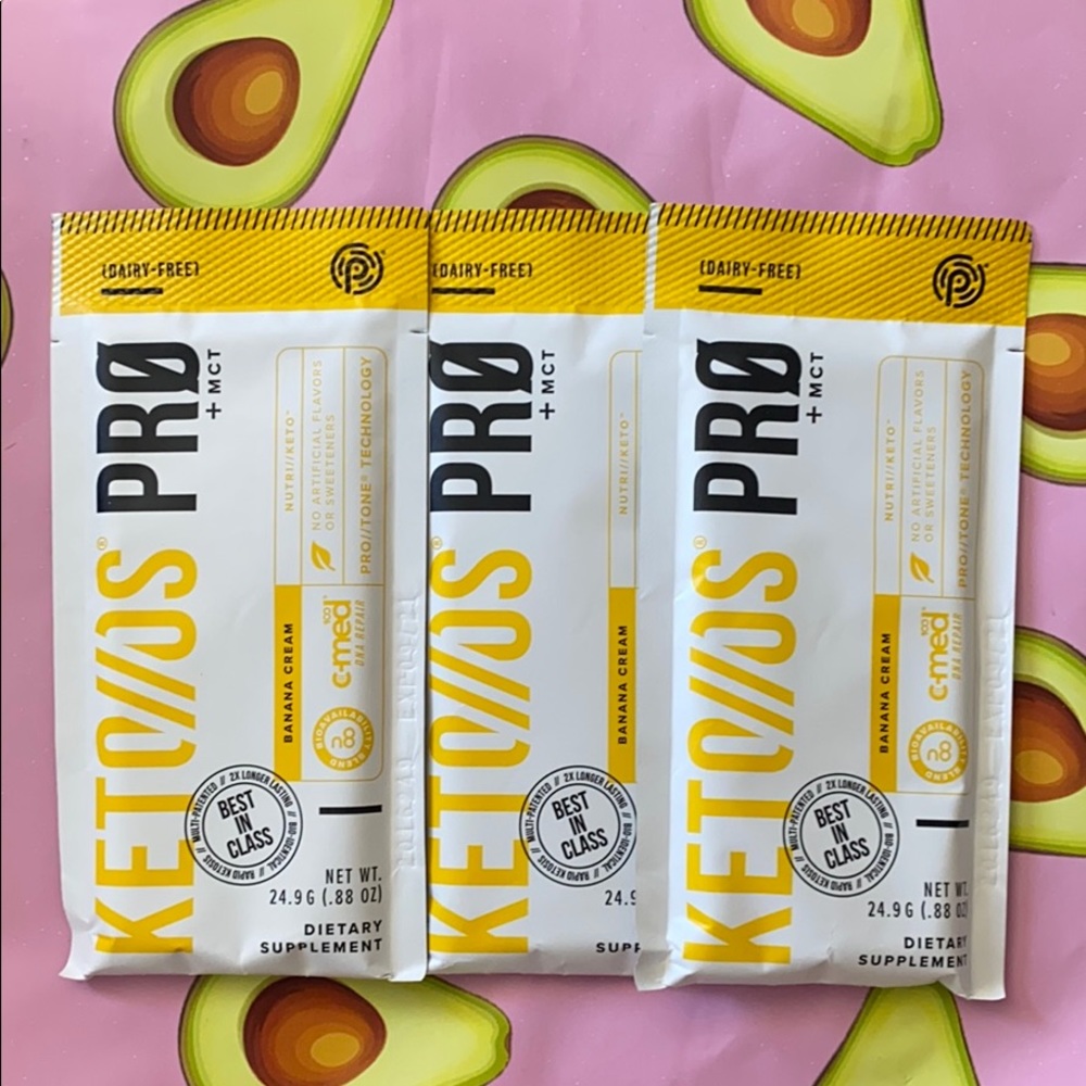 3 packs of Keto//OS pro by Pruvit (Banana …